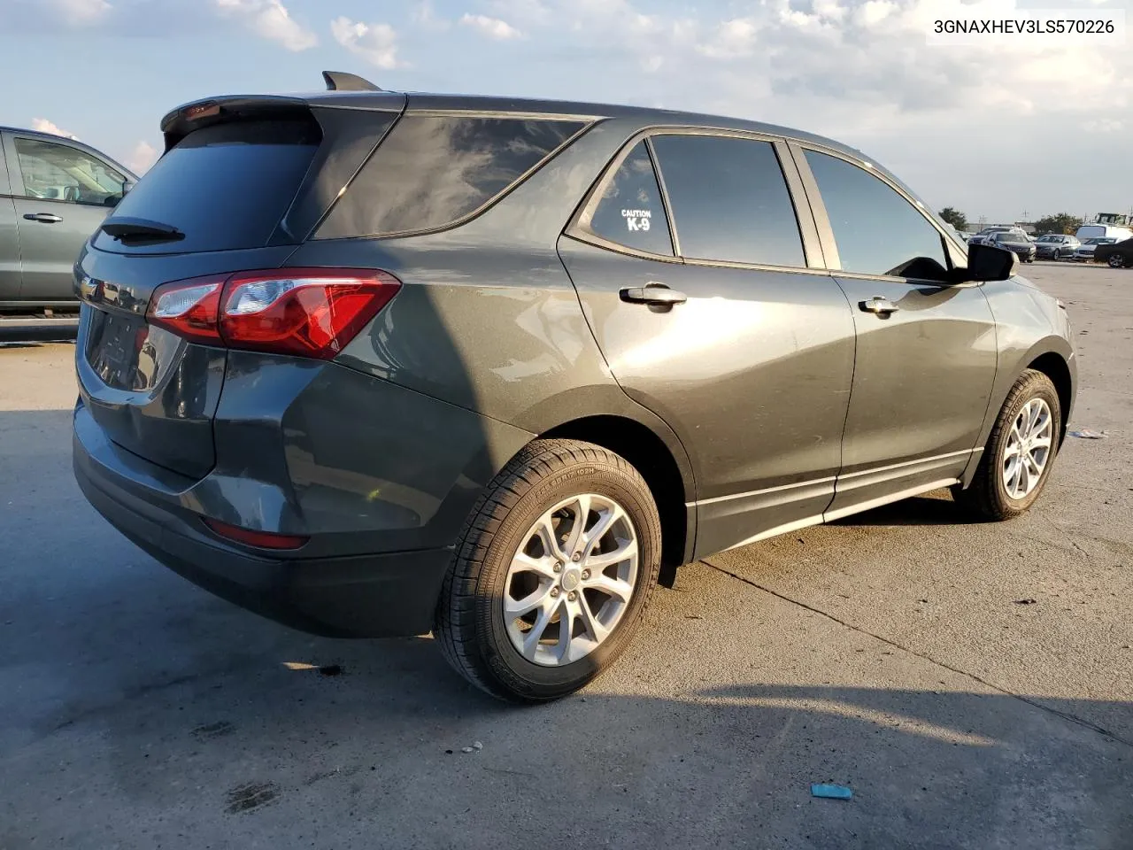 2020 Chevrolet Equinox Ls VIN: 3GNAXHEV3LS570226 Lot: 71311864