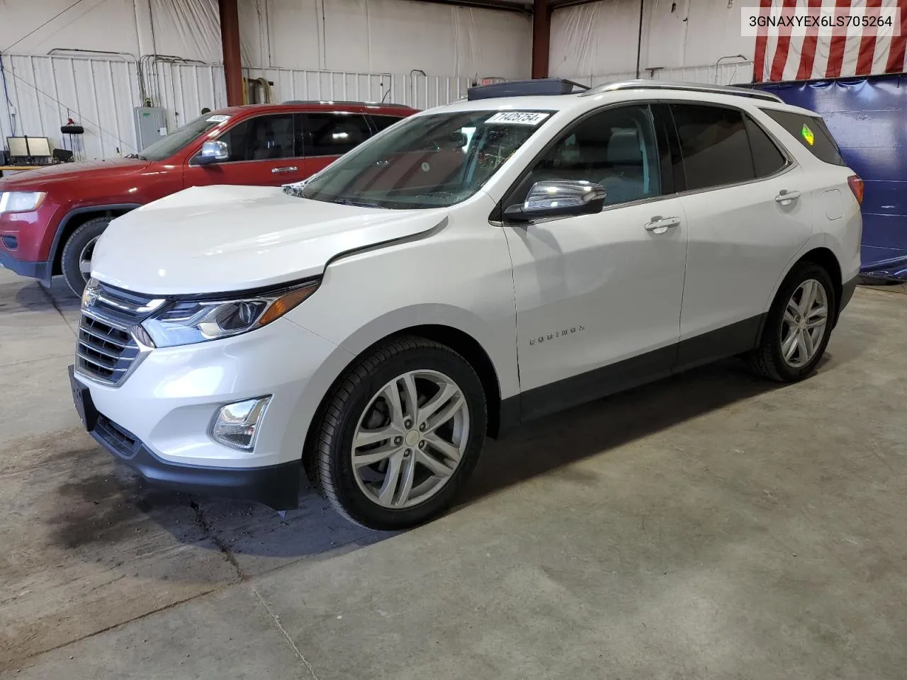 2020 Chevrolet Equinox Premier VIN: 3GNAXYEX6LS705264 Lot: 71425754