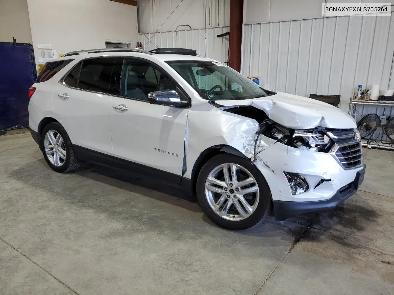 2020 Chevrolet Equinox Premier VIN: 3GNAXYEX6LS705264 Lot: 71425754