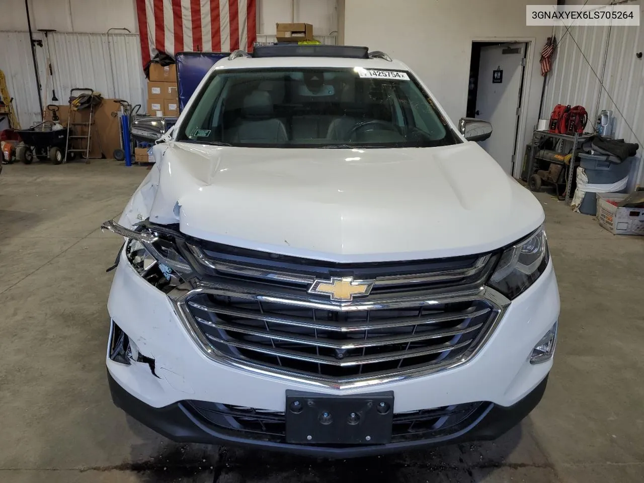 2020 Chevrolet Equinox Premier VIN: 3GNAXYEX6LS705264 Lot: 71425754