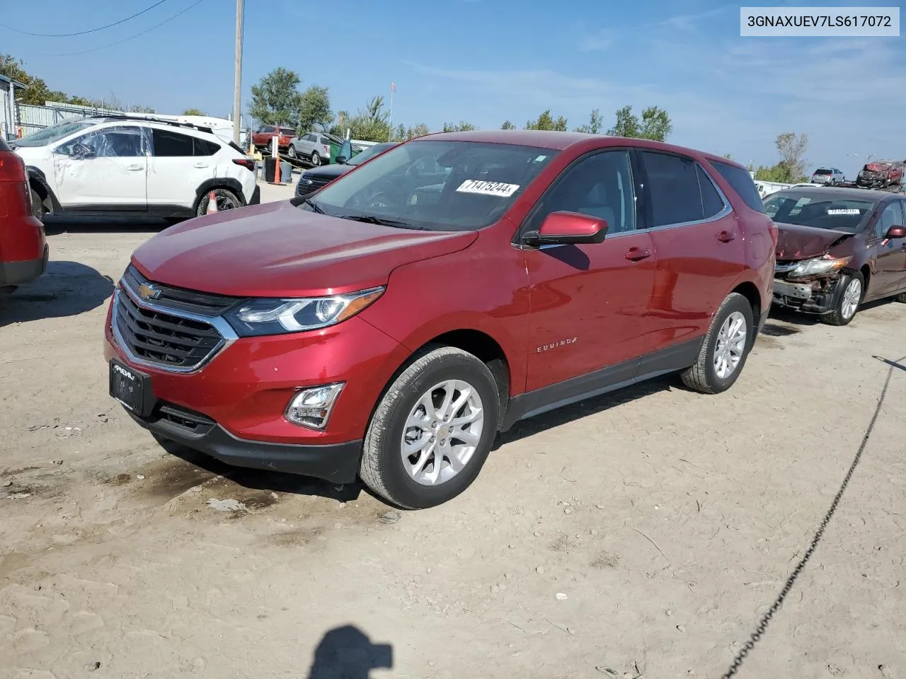 2020 Chevrolet Equinox Lt VIN: 3GNAXUEV7LS617072 Lot: 71475244