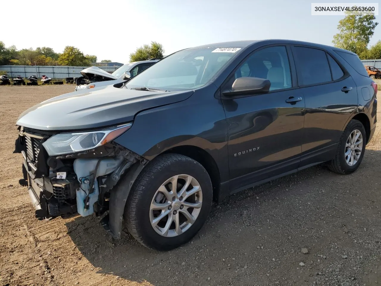 2020 Chevrolet Equinox Ls VIN: 3GNAXSEV4LS653600 Lot: 71487474