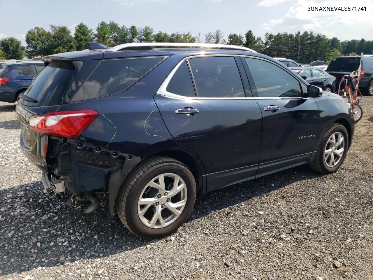 2020 Chevrolet Equinox Premier VIN: 3GNAXNEV4LS571741 Lot: 71520524