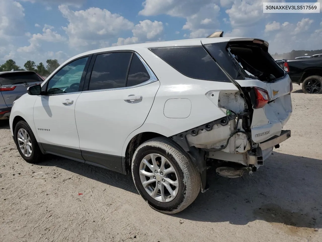 2020 Chevrolet Equinox Lt VIN: 3GNAXKEV3LS517569 Lot: 71594694