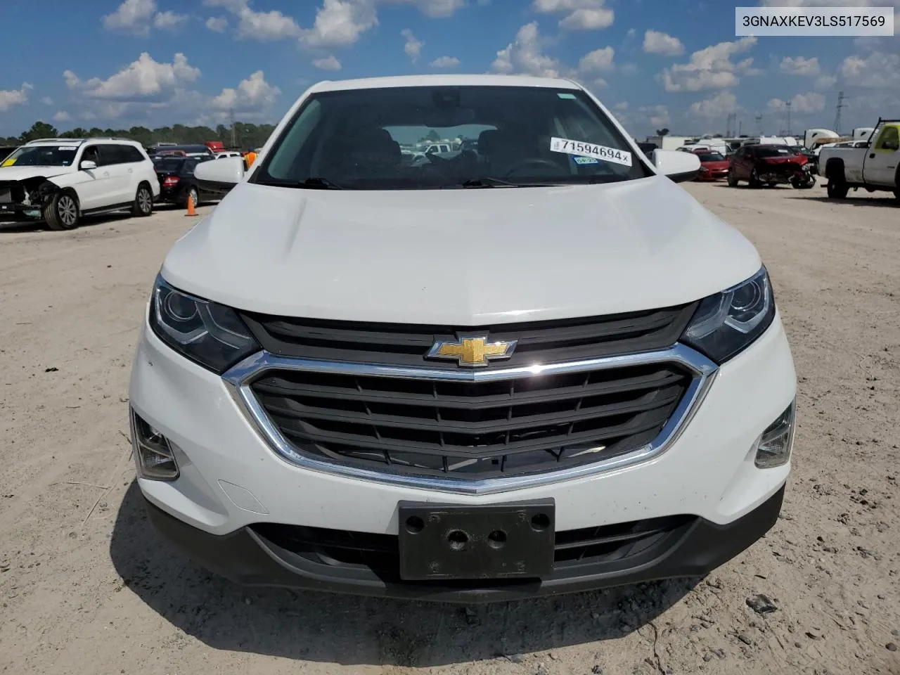 2020 Chevrolet Equinox Lt VIN: 3GNAXKEV3LS517569 Lot: 71594694