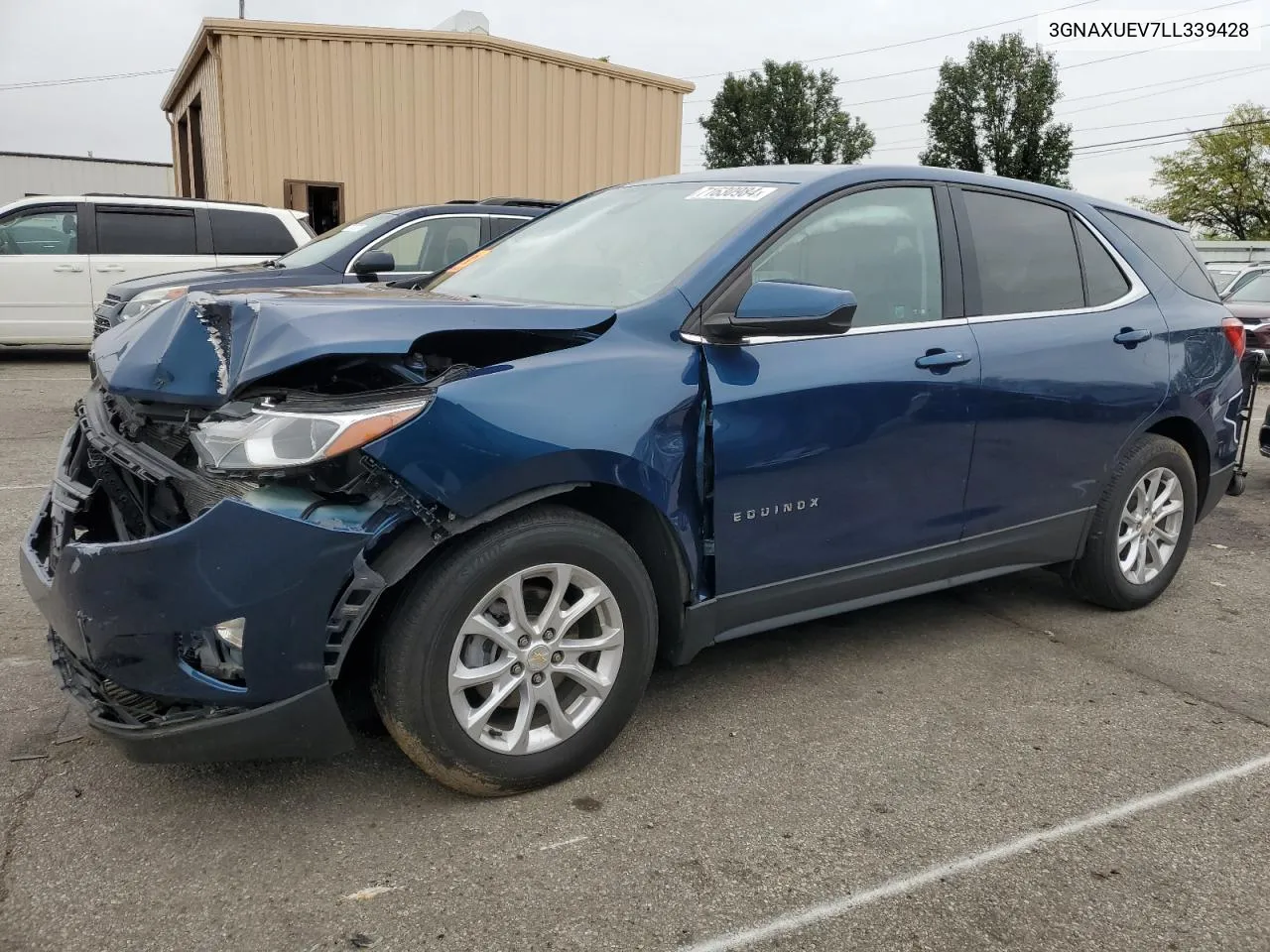 2020 Chevrolet Equinox Lt VIN: 3GNAXUEV7LL339428 Lot: 71630984