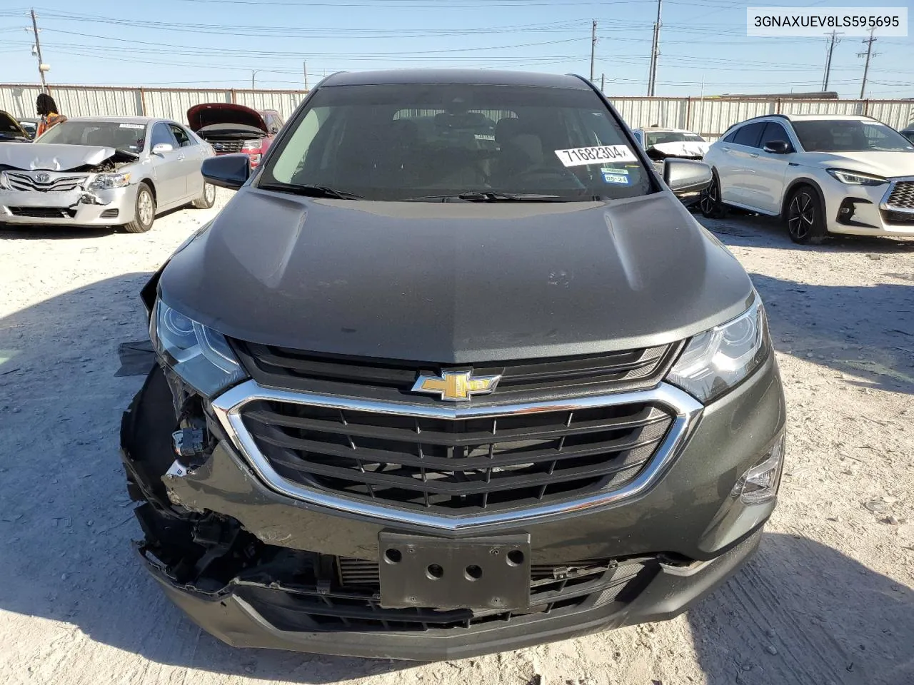 2020 Chevrolet Equinox Lt VIN: 3GNAXUEV8LS595695 Lot: 71682304