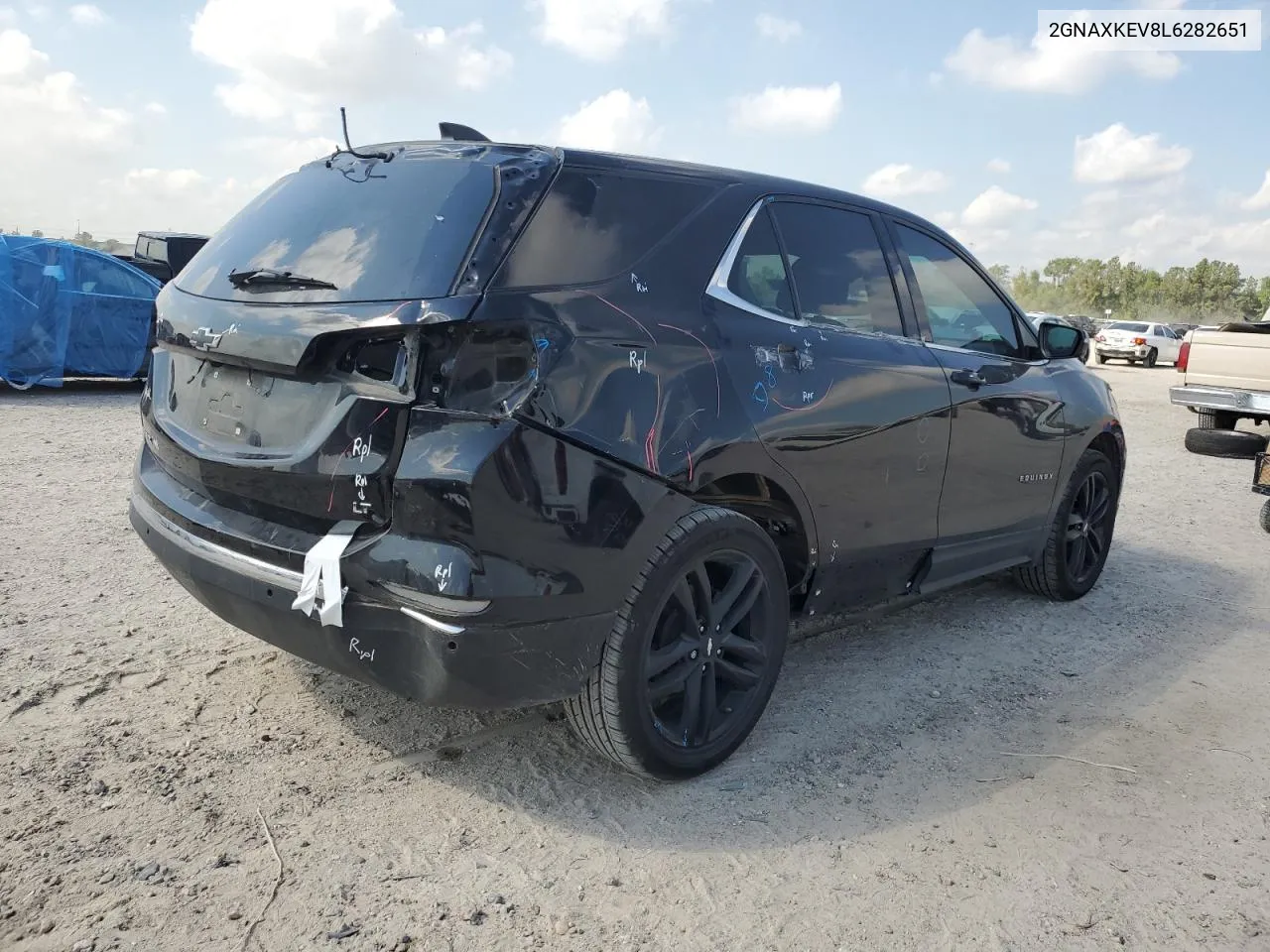 2020 Chevrolet Equinox Lt VIN: 2GNAXKEV8L6282651 Lot: 71775504