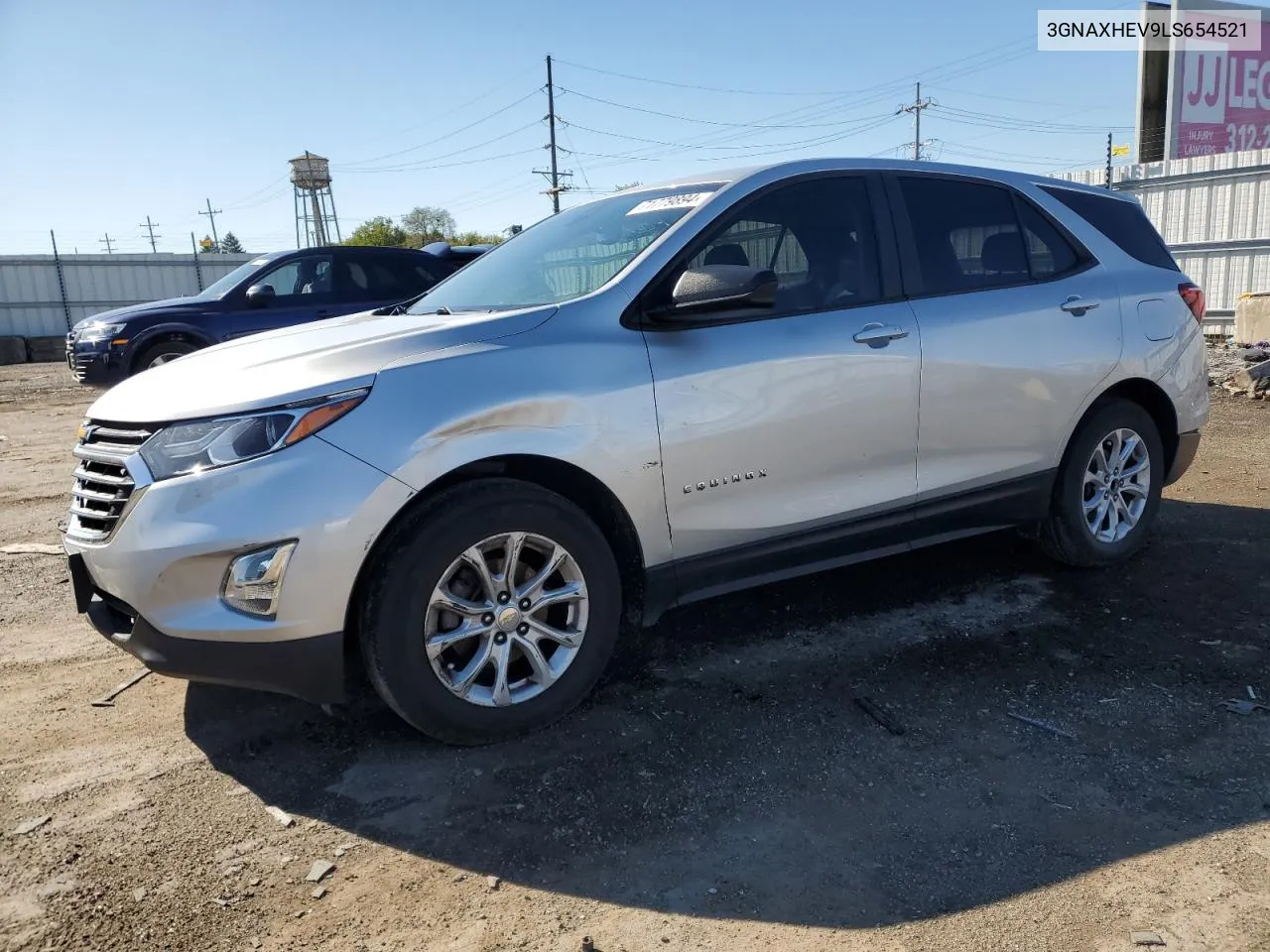 2020 Chevrolet Equinox Ls VIN: 3GNAXHEV9LS654521 Lot: 71779894