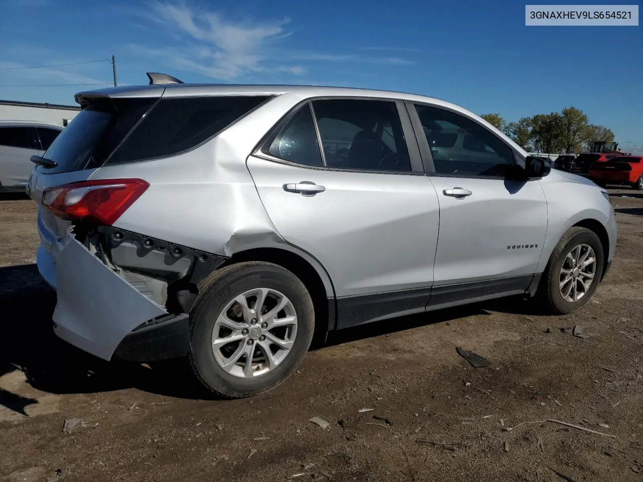 2020 Chevrolet Equinox Ls VIN: 3GNAXHEV9LS654521 Lot: 71779894