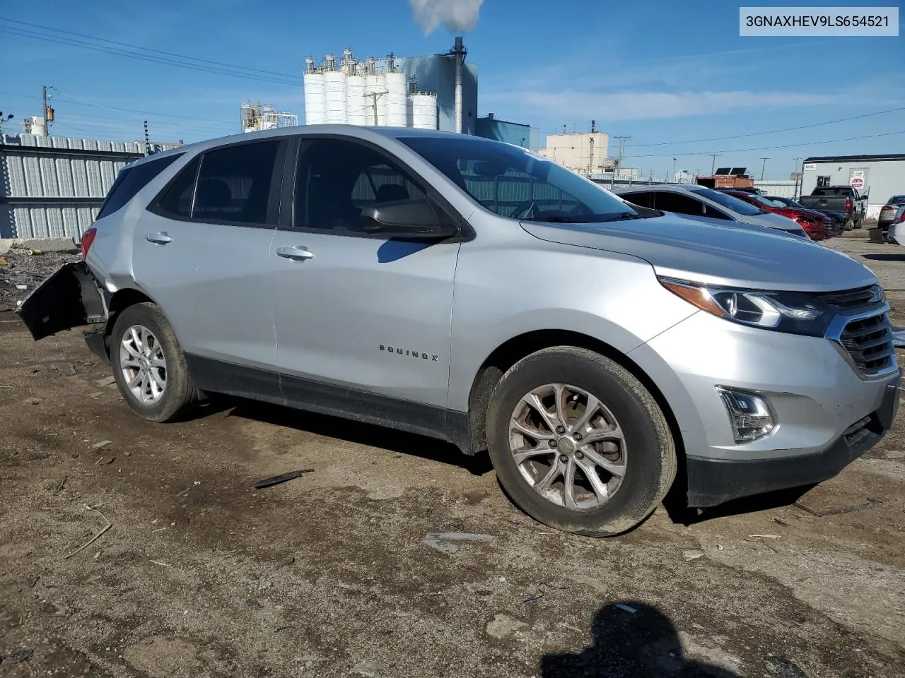 2020 Chevrolet Equinox Ls VIN: 3GNAXHEV9LS654521 Lot: 71779894