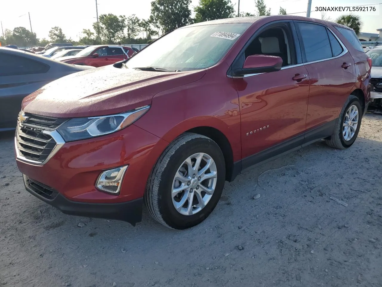 2020 Chevrolet Equinox Lt VIN: 3GNAXKEV7LS592176 Lot: 71894994