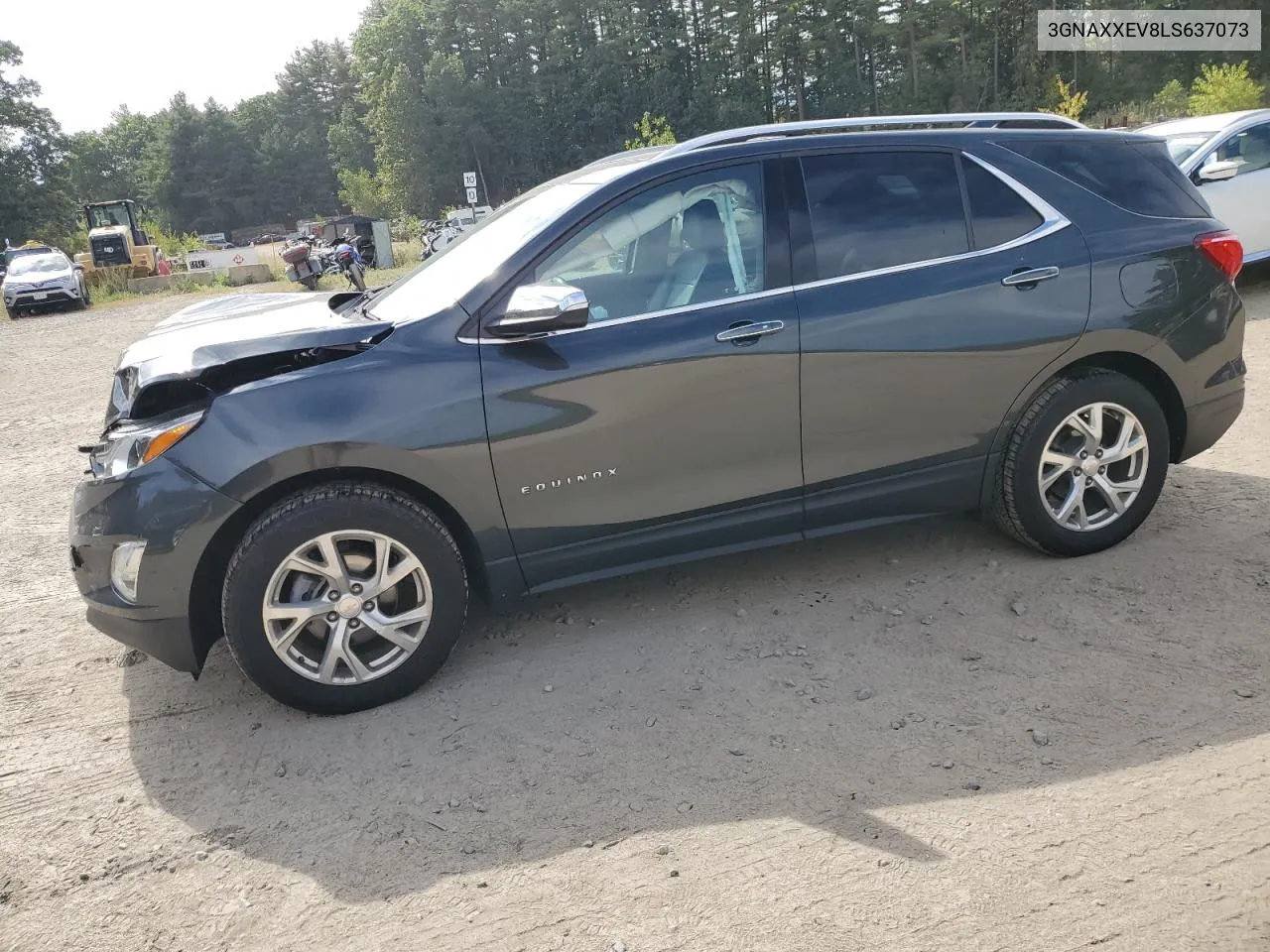 2020 Chevrolet Equinox Premier VIN: 3GNAXXEV8LS637073 Lot: 71919104