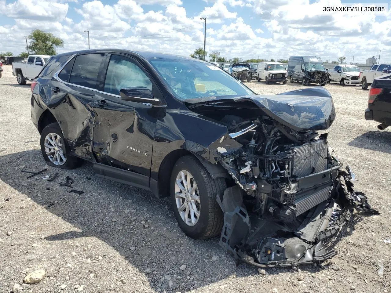 2020 Chevrolet Equinox Lt VIN: 3GNAXKEV5LL308585 Lot: 71947584