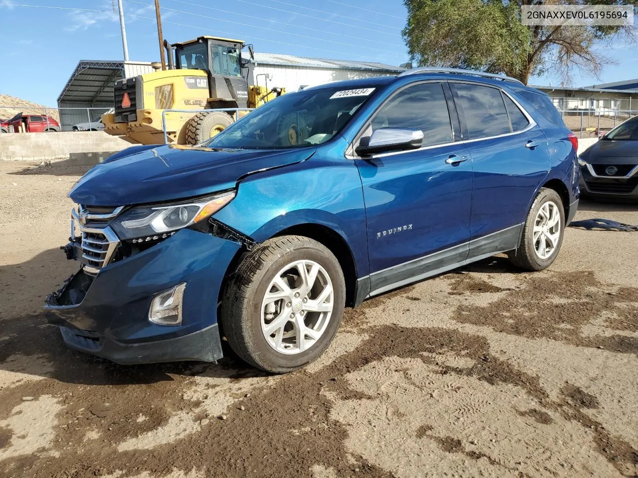 2020 Chevrolet Equinox Premier VIN: 2GNAXXEV0L6195694 Lot: 72029434