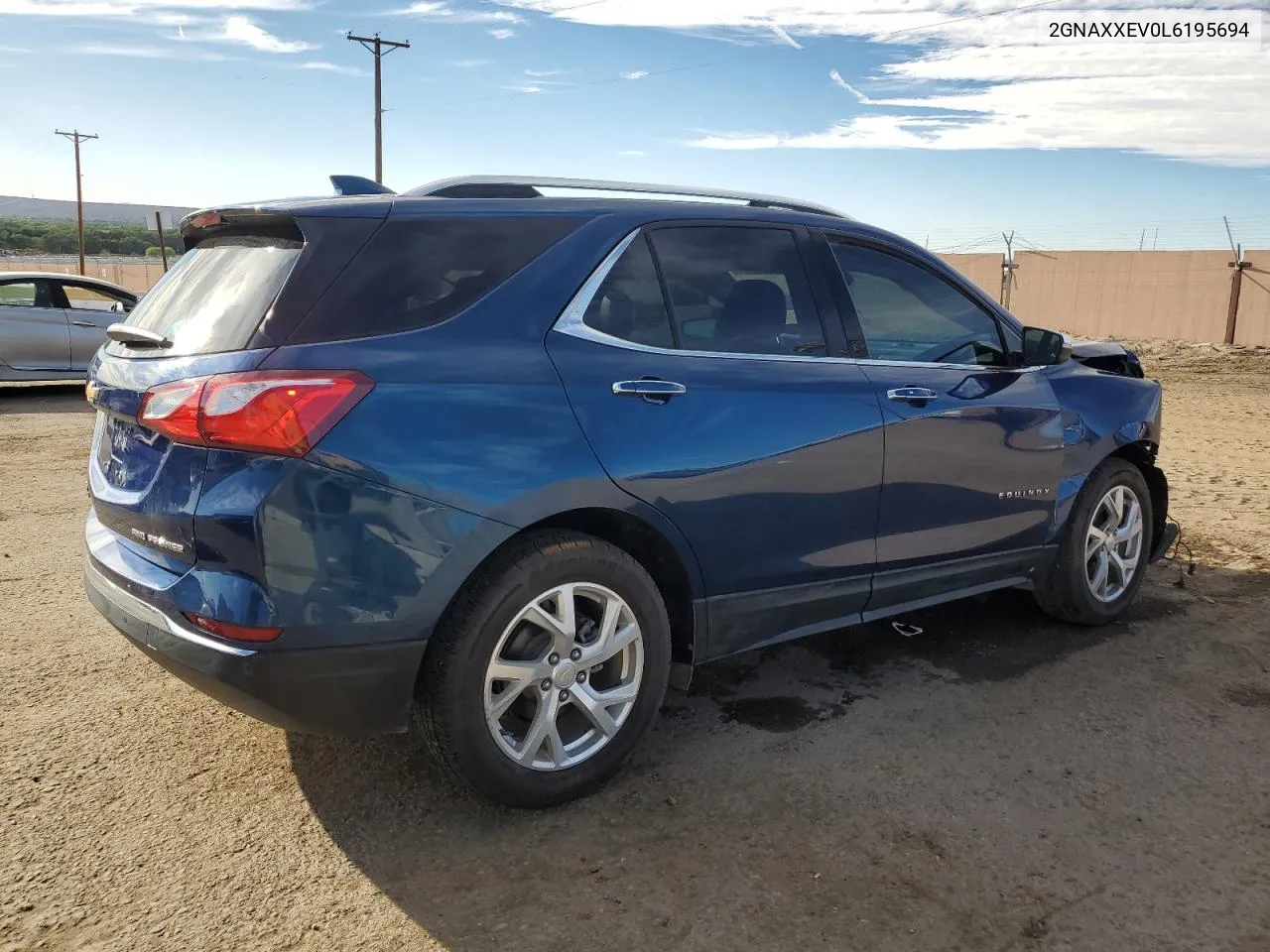 2020 Chevrolet Equinox Premier VIN: 2GNAXXEV0L6195694 Lot: 72029434