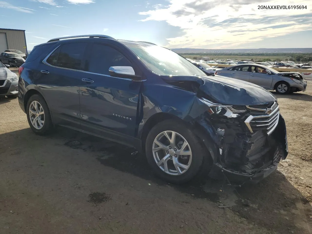 2020 Chevrolet Equinox Premier VIN: 2GNAXXEV0L6195694 Lot: 72029434