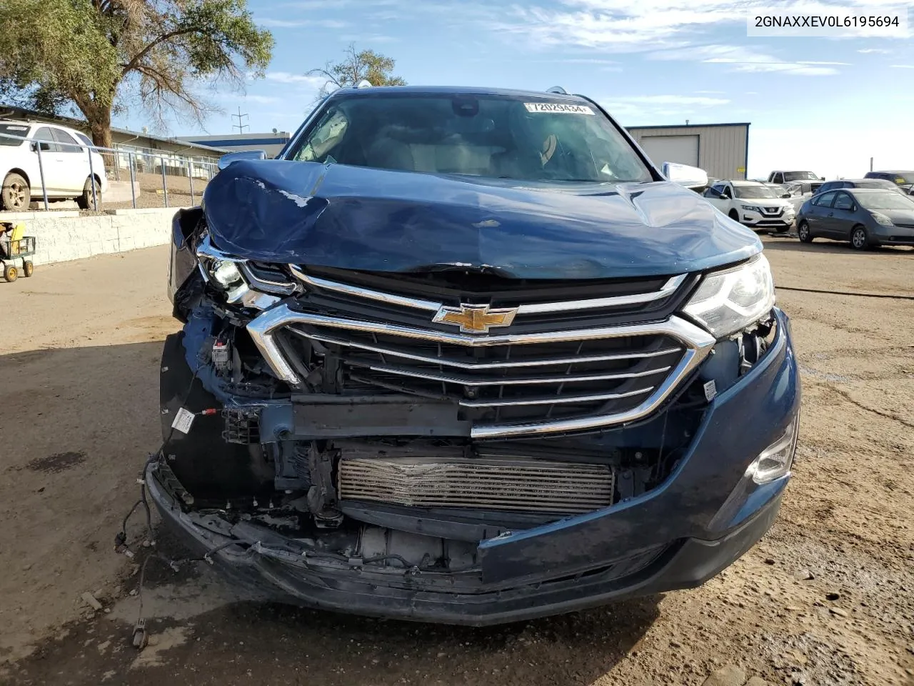 2020 Chevrolet Equinox Premier VIN: 2GNAXXEV0L6195694 Lot: 72029434