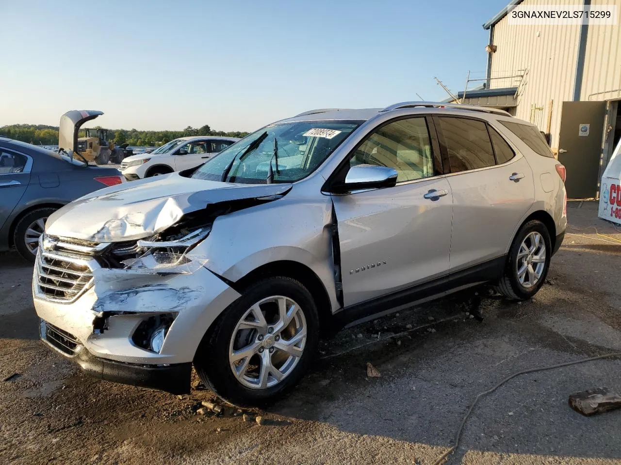 2020 Chevrolet Equinox Premier VIN: 3GNAXNEV2LS715299 Lot: 72089774