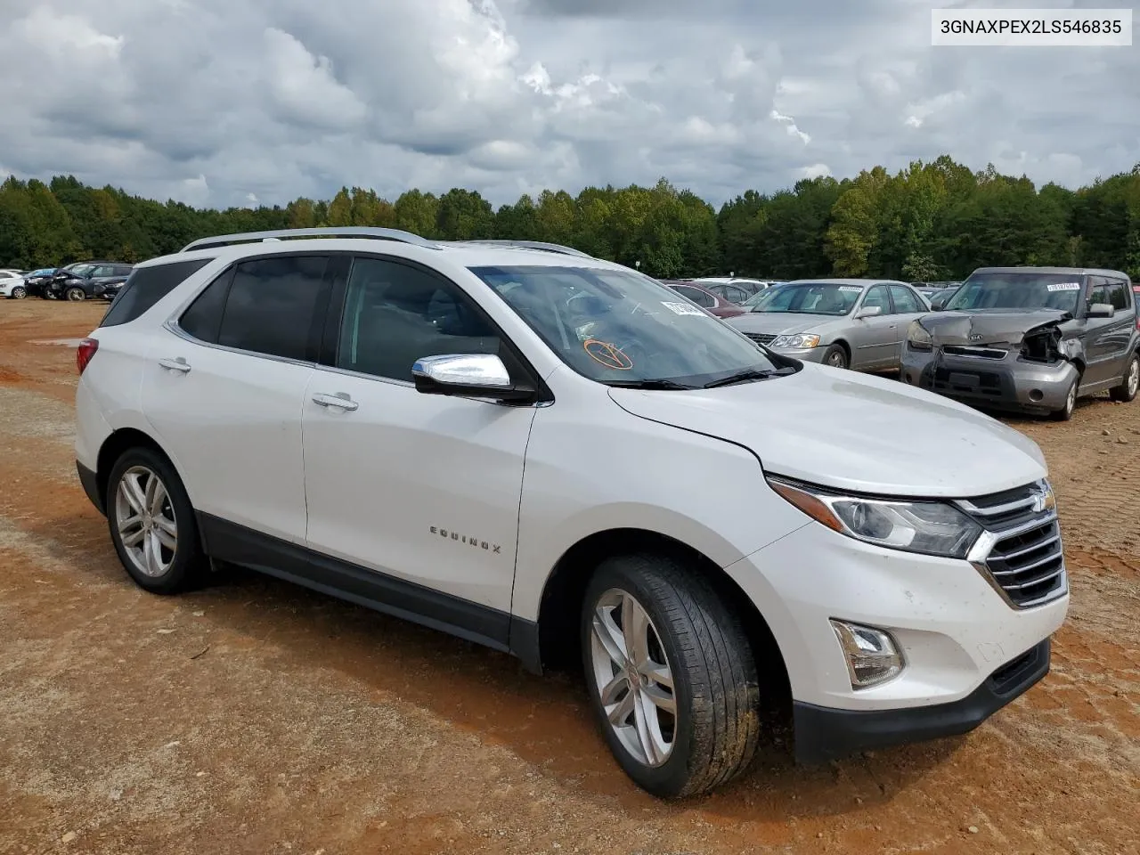 2020 Chevrolet Equinox Premier VIN: 3GNAXPEX2LS546835 Lot: 72158494