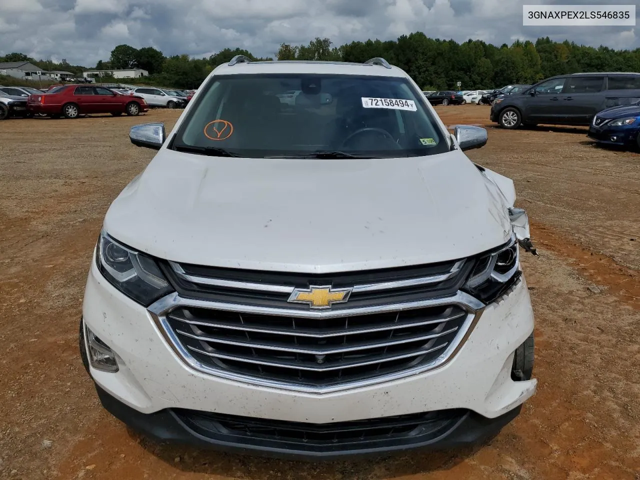 2020 Chevrolet Equinox Premier VIN: 3GNAXPEX2LS546835 Lot: 72158494