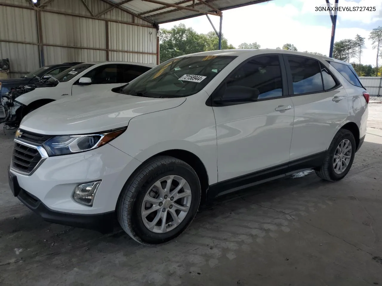 2020 Chevrolet Equinox Ls VIN: 3GNAXHEV6LS727425 Lot: 72158944