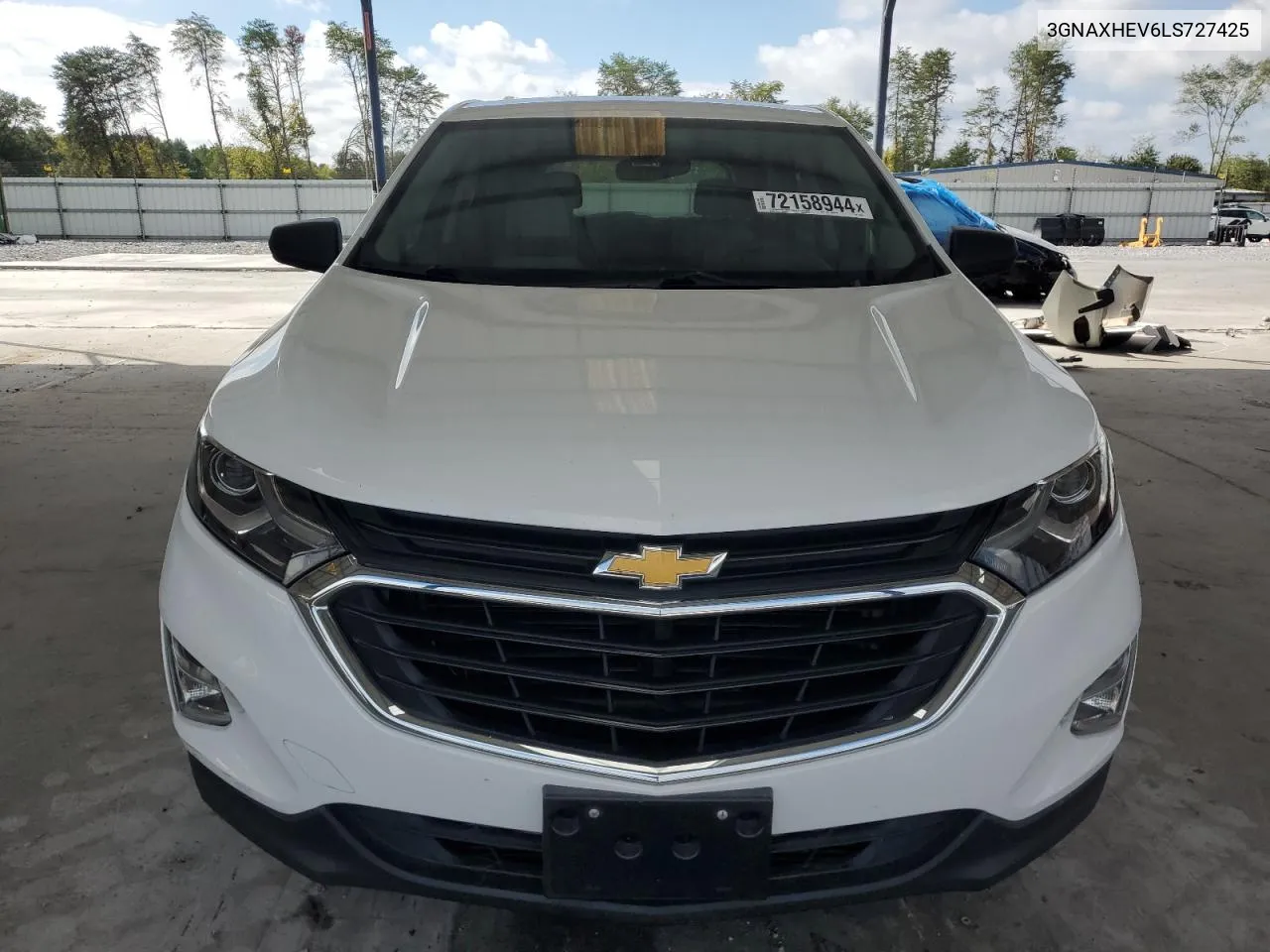 2020 Chevrolet Equinox Ls VIN: 3GNAXHEV6LS727425 Lot: 72158944