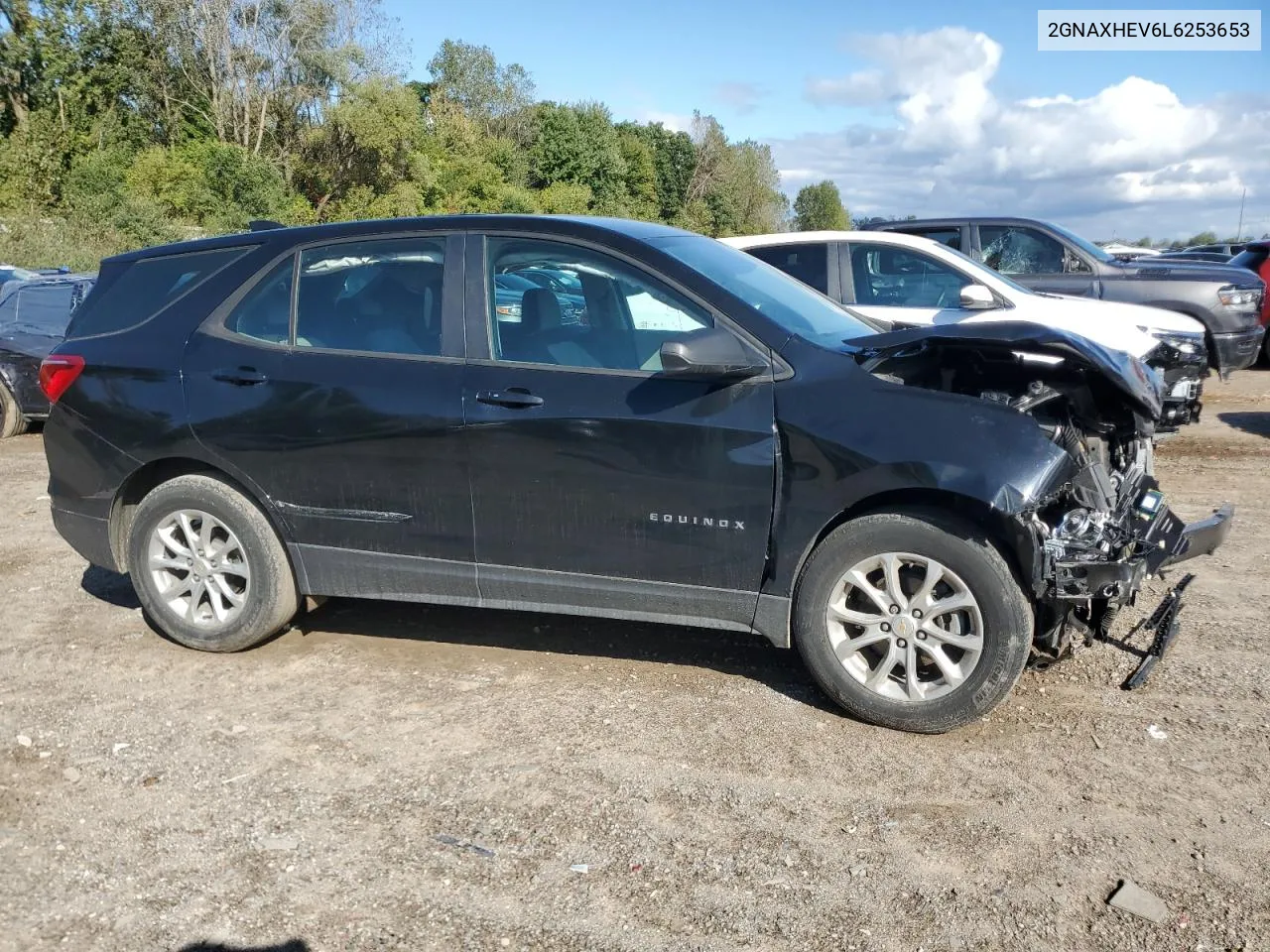 2020 Chevrolet Equinox Ls VIN: 2GNAXHEV6L6253653 Lot: 72214984