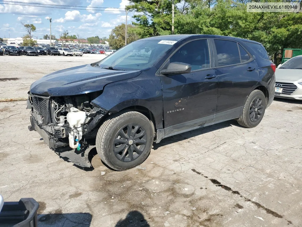 2020 Chevrolet Equinox Ls VIN: 2GNAXHEVXL6180948 Lot: 72274434