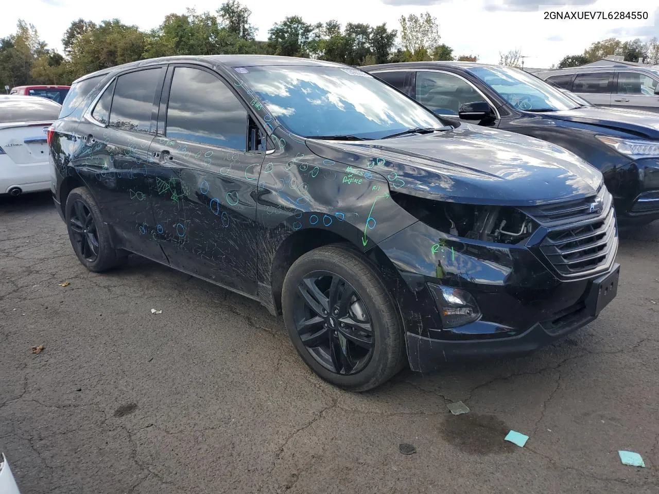 2020 Chevrolet Equinox Lt VIN: 2GNAXUEV7L6284550 Lot: 72426914