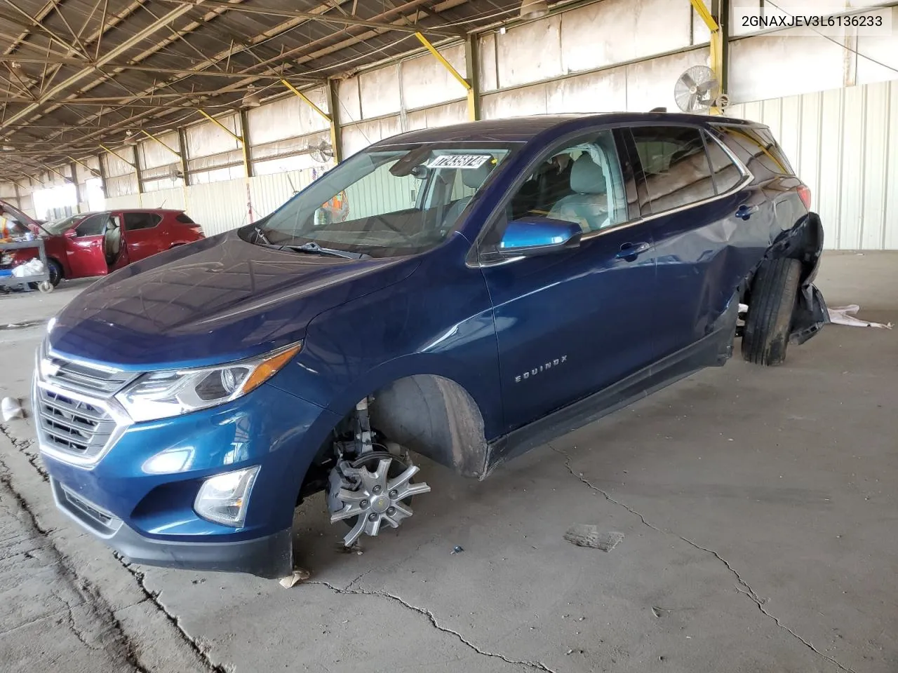 2020 Chevrolet Equinox Lt VIN: 2GNAXJEV3L6136233 Lot: 72435874