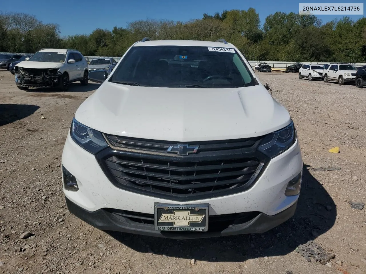 2020 Chevrolet Equinox Lt VIN: 2GNAXLEX7L6214736 Lot: 72456394