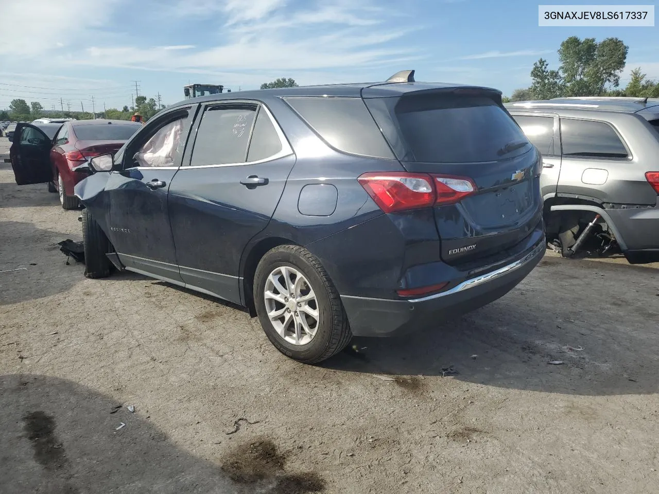 2020 Chevrolet Equinox Lt VIN: 3GNAXJEV8LS617337 Lot: 72566164