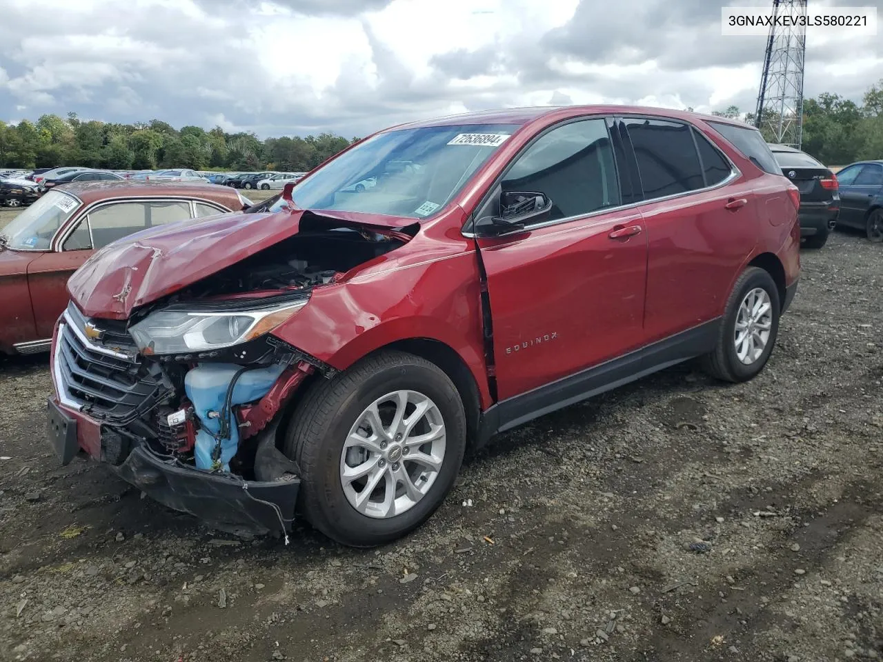 2020 Chevrolet Equinox Lt VIN: 3GNAXKEV3LS580221 Lot: 72636894