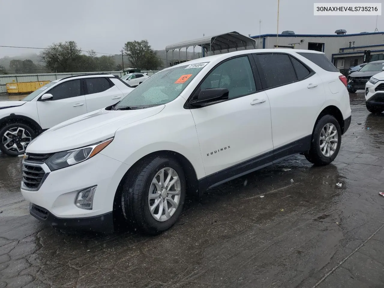 2020 Chevrolet Equinox Ls VIN: 3GNAXHEV4LS735216 Lot: 72764004