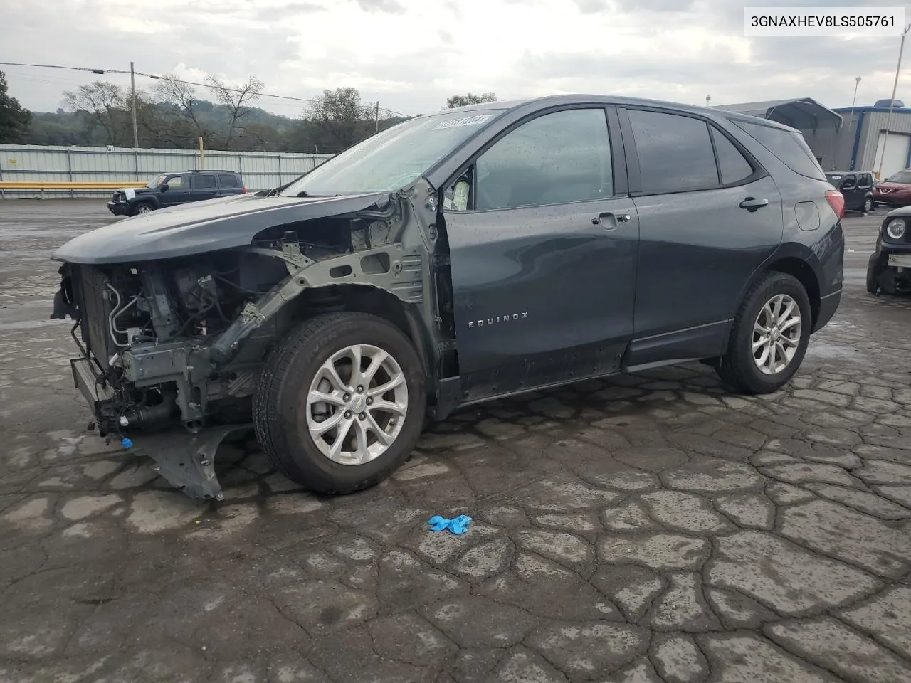 2020 Chevrolet Equinox Ls VIN: 3GNAXHEV8LS505761 Lot: 72781284