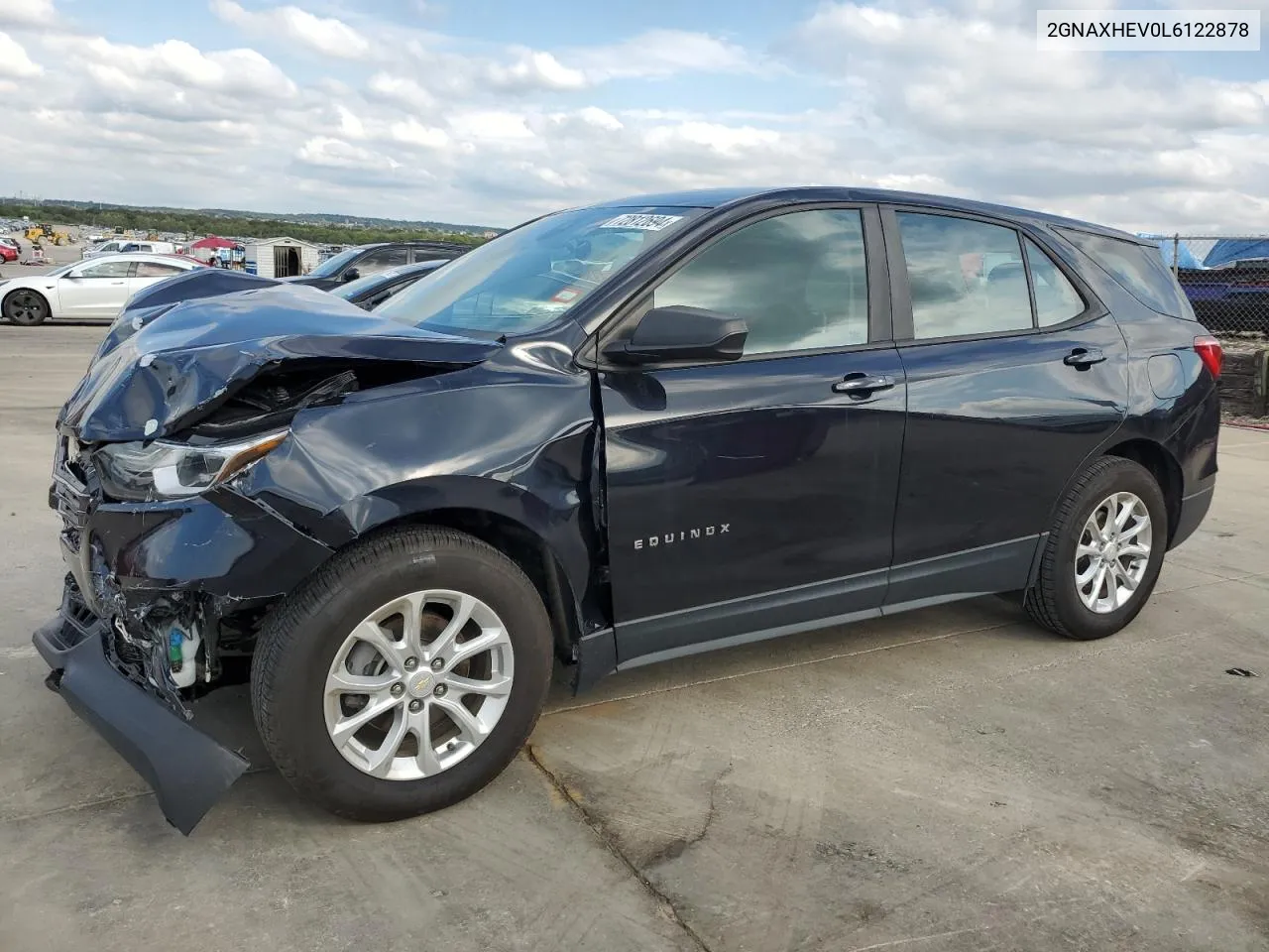 2020 Chevrolet Equinox Ls VIN: 2GNAXHEV0L6122878 Lot: 72812694