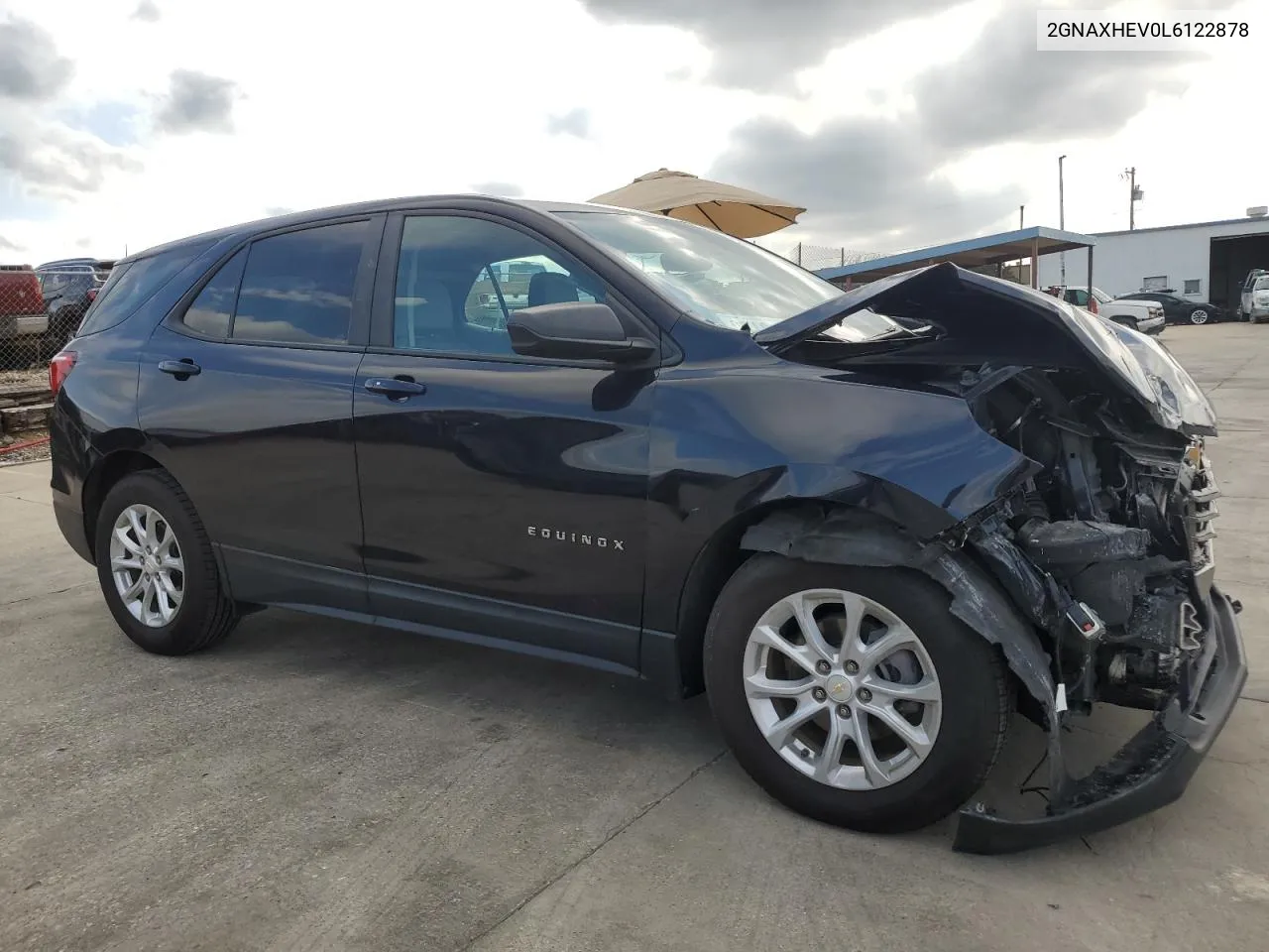 2020 Chevrolet Equinox Ls VIN: 2GNAXHEV0L6122878 Lot: 72812694