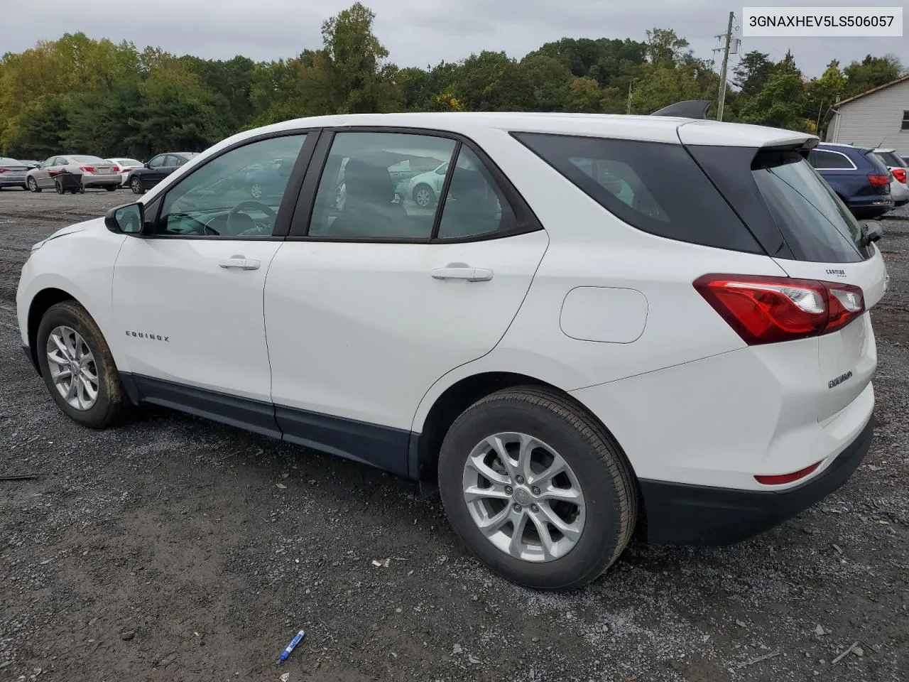 2020 Chevrolet Equinox Ls VIN: 3GNAXHEV5LS506057 Lot: 72852504