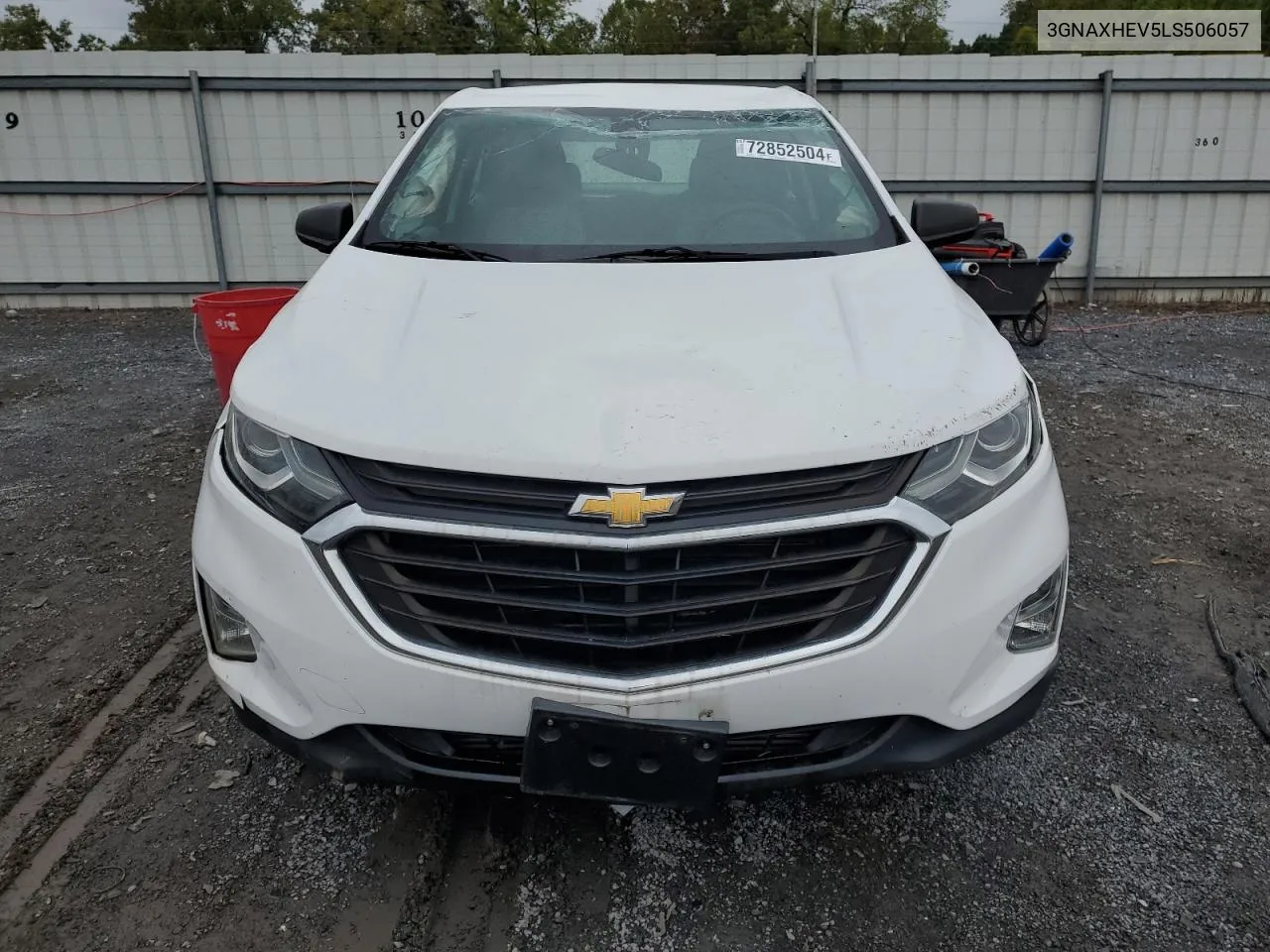 2020 Chevrolet Equinox Ls VIN: 3GNAXHEV5LS506057 Lot: 72852504