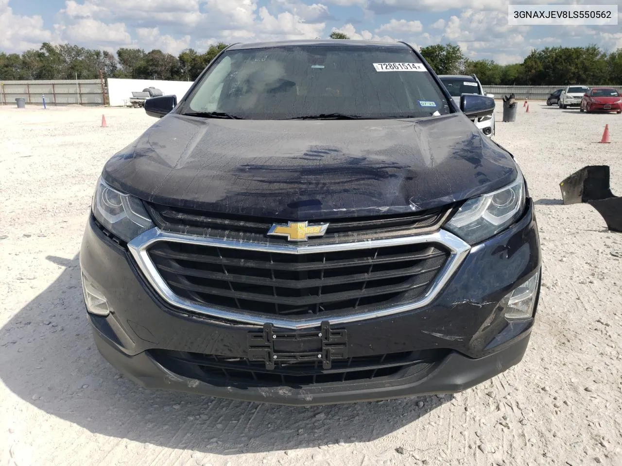 2020 Chevrolet Equinox Lt VIN: 3GNAXJEV8LS550562 Lot: 72861514