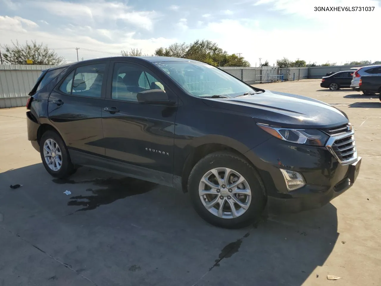 2020 Chevrolet Equinox Ls VIN: 3GNAXHEV6LS731037 Lot: 72979324