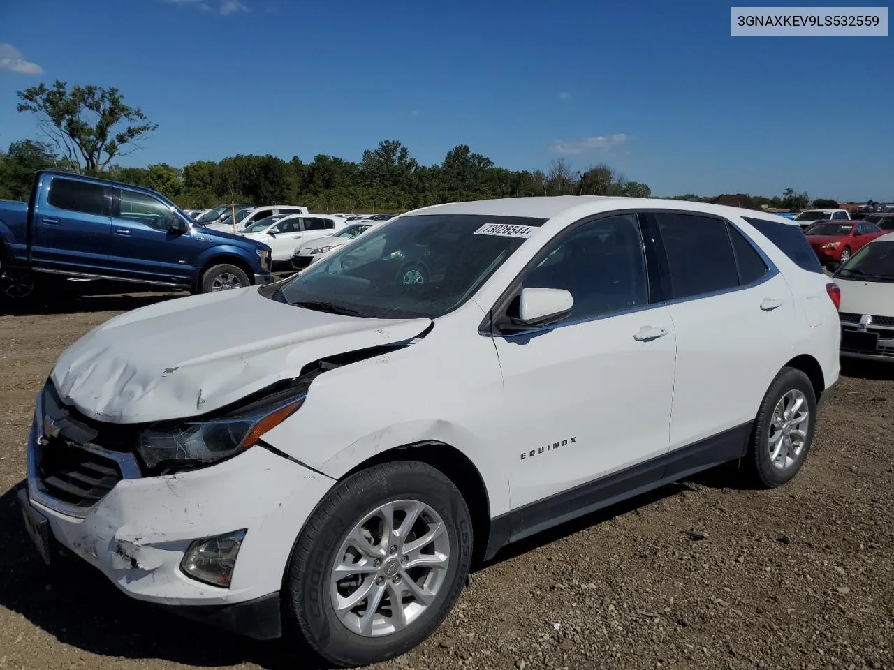 2020 Chevrolet Equinox Lt VIN: 3GNAXKEV9LS532559 Lot: 73026544