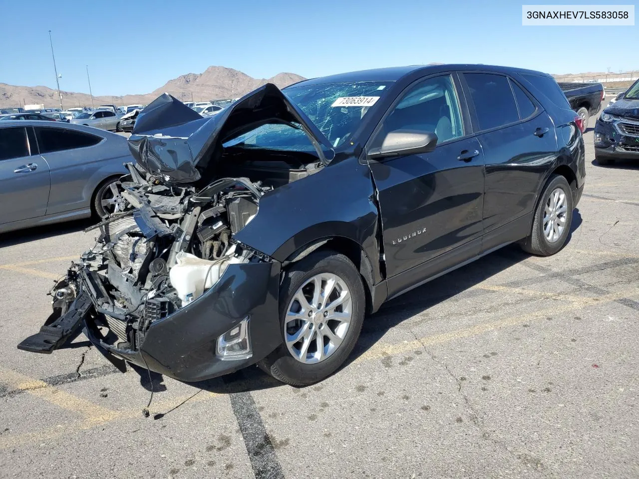 2020 Chevrolet Equinox Ls VIN: 3GNAXHEV7LS583058 Lot: 73063914