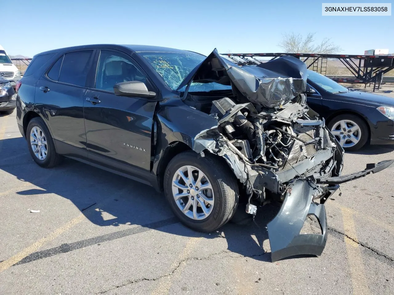 2020 Chevrolet Equinox Ls VIN: 3GNAXHEV7LS583058 Lot: 73063914