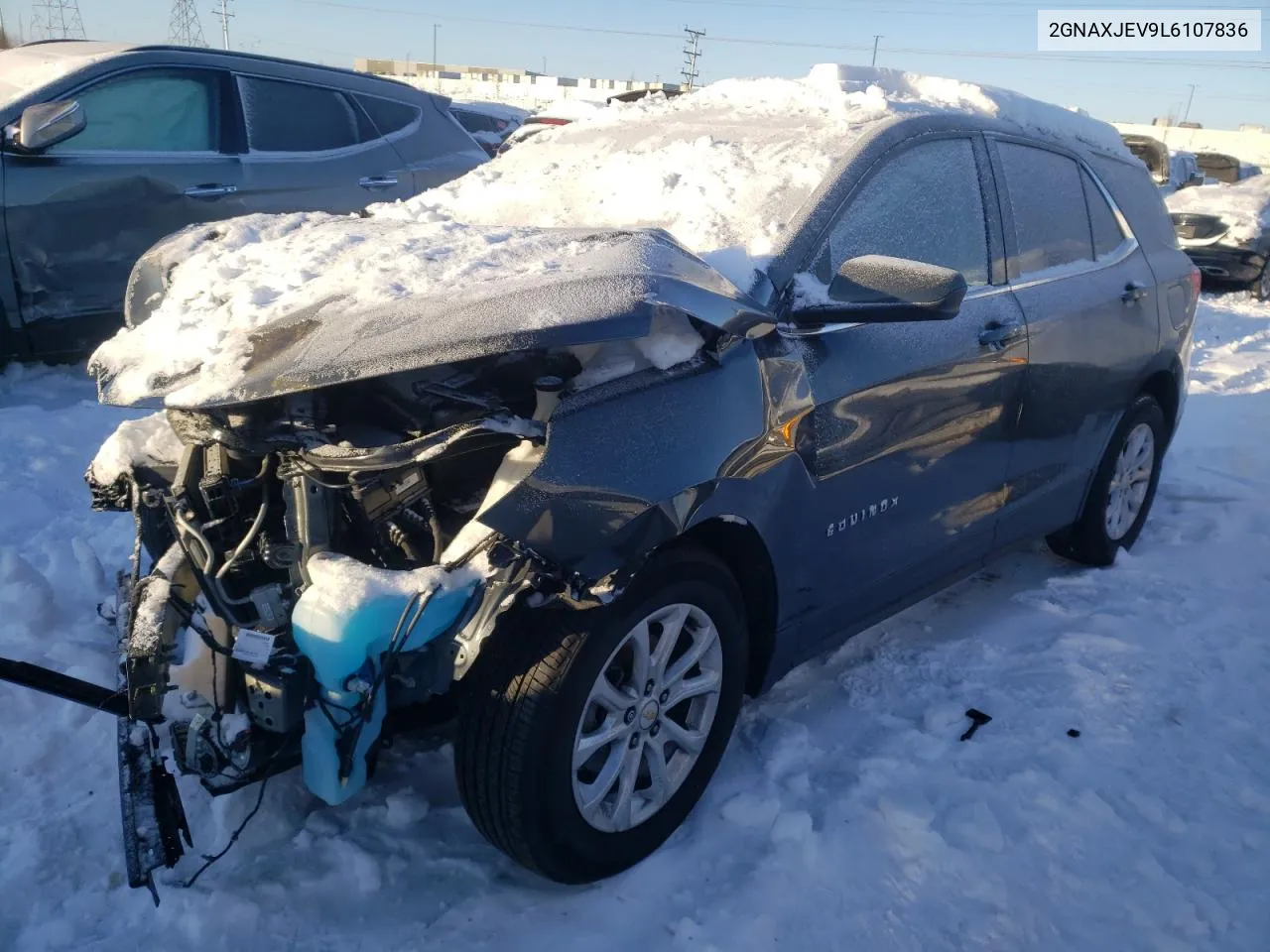 2020 Chevrolet Equinox Lt VIN: 2GNAXJEV9L6107836 Lot: 73104534