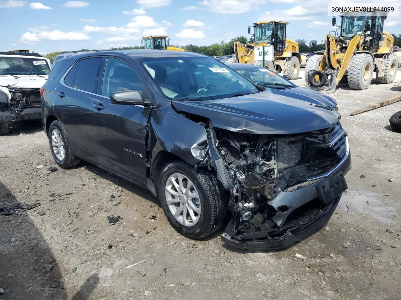 2020 Chevrolet Equinox Lt VIN: 3GNAXJEV8LL344099 Lot: 73117184