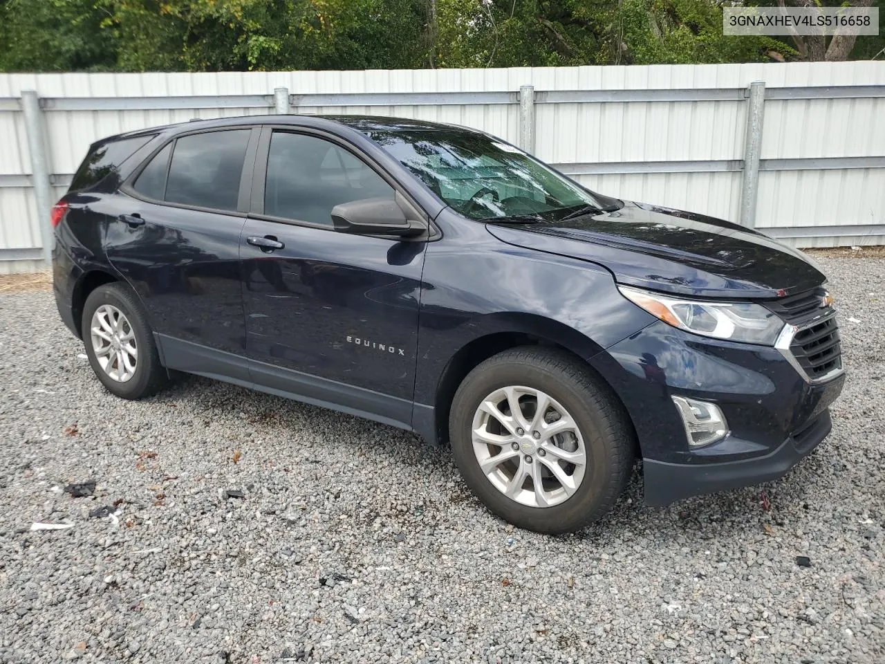 2020 Chevrolet Equinox Ls VIN: 3GNAXHEV4LS516658 Lot: 73222474