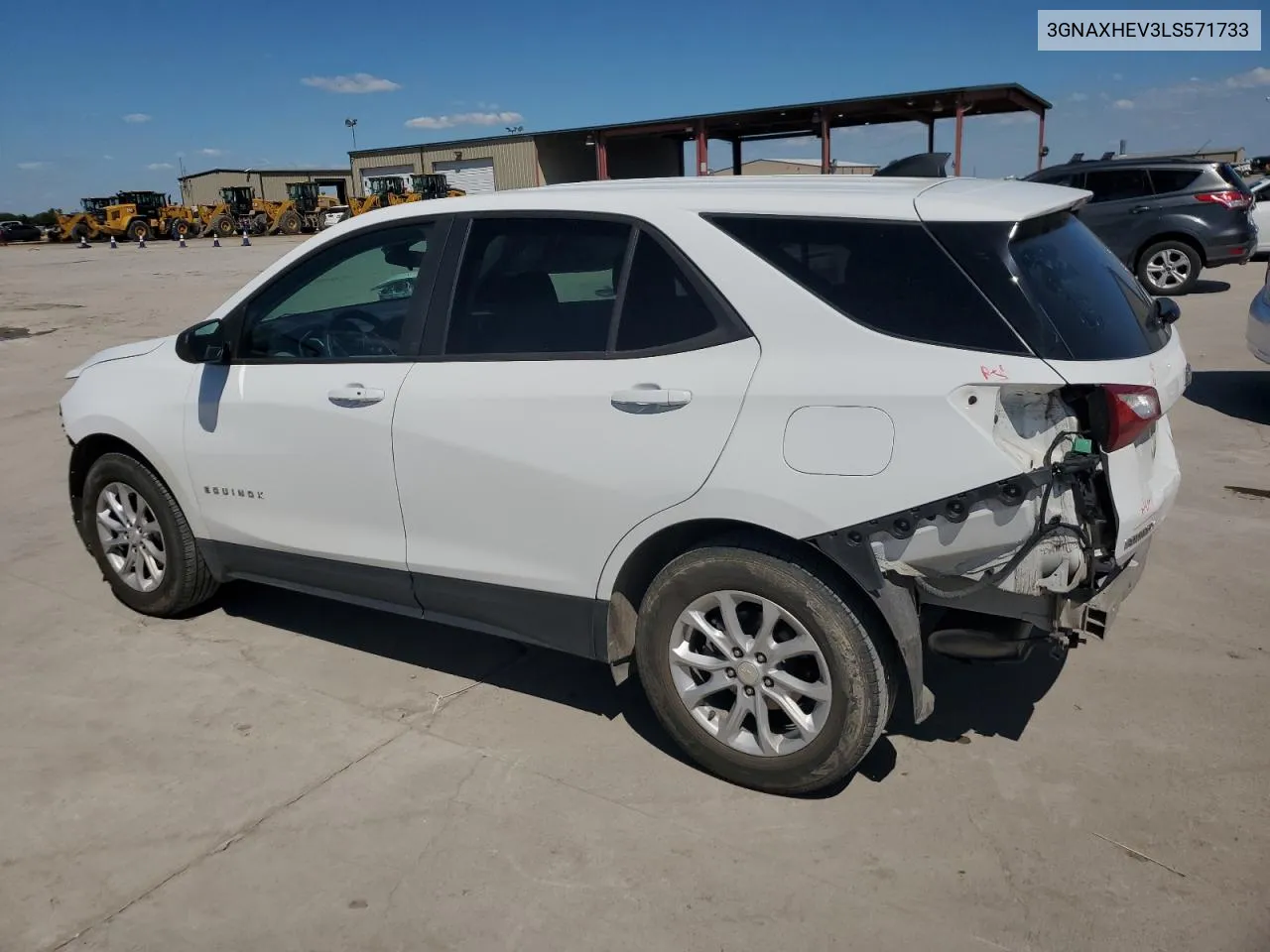 2020 Chevrolet Equinox Ls VIN: 3GNAXHEV3LS571733 Lot: 73240174