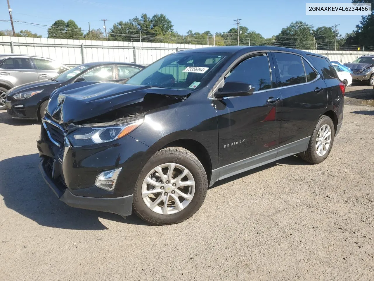 2020 Chevrolet Equinox Lt VIN: 2GNAXKEV4L6234466 Lot: 73356494